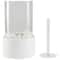 10.5" Bio Ethanol Round Portable Tabletop Fireplace with White Base